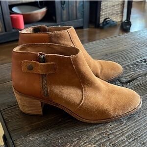 Madewell Suede Leather Booties 8.5